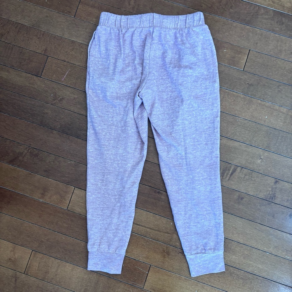 Jockey Pink Ribbed Joggers Sleep Pants Sweatpants Small - Picture 9 of 9